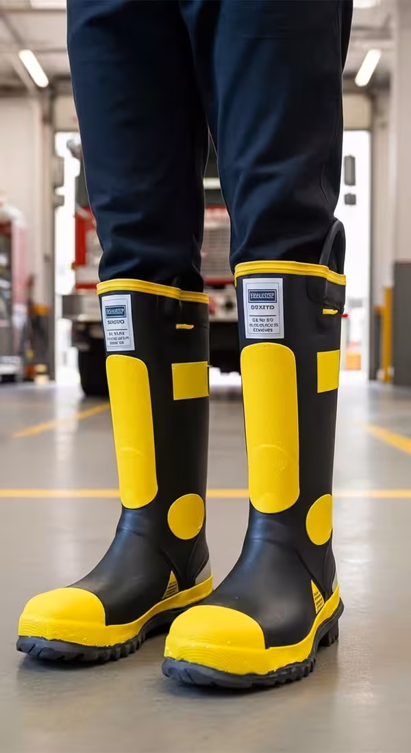 Bota HAZMAT descontaminación rápida