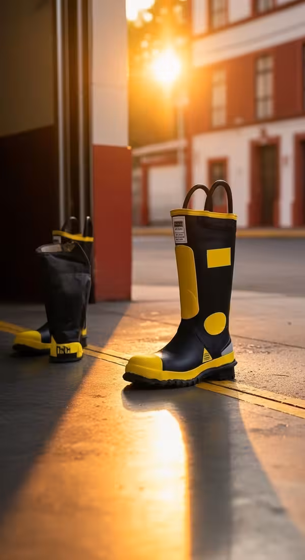 Bota caucho HAZMAT resistente químicos