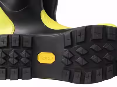 Detalle de suela Vibram® en bota forestal NFPA 1977 para bombero