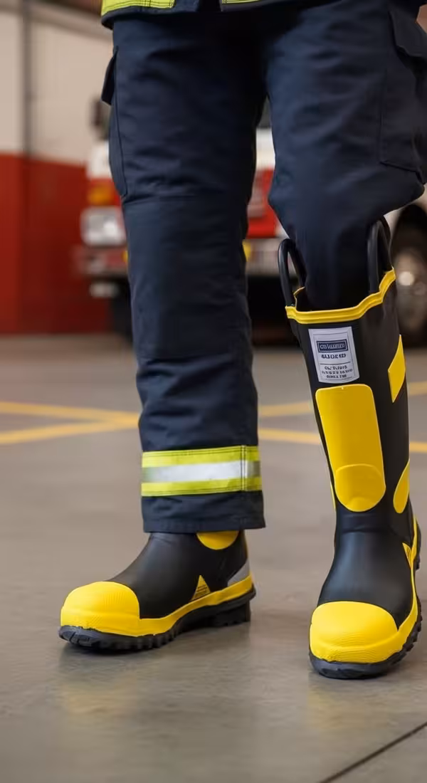 Bota forestal resistente brasas