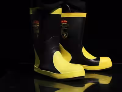 Bota Caucho HAZMAT — Puntera Composite No Metálica - Bota de caucho HAZMAT resistente químicos