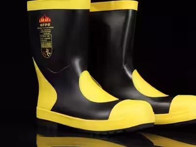 Bota Caucho HAZMAT — Descontaminación Rápida - Bota de caucho HAZMAT resistente químicos