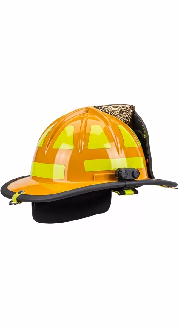 Casco ARFF aeroportuario para operación de rescate de aeronaves