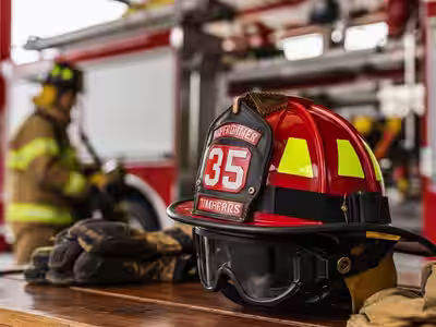 Casco Forestal NFPA 1950 — Protección Facial Integrada - Casco forestal NFPA 1950 certificado para bombero
