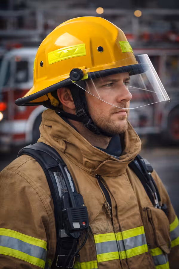 Casco HAZMAT Químico - Casco de bombero certificado NFPA
