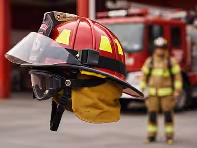 Casco HAZMAT — Sistema con Capucha Química Integrada - Casco HAZMAT químico certificado NFPA 1994
