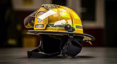 Casco estructural para bombero con visor certificado NFPA