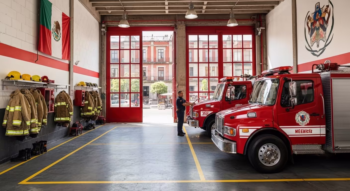 Estación de Bomberos de Pachuca, capital de Hidalgo a 2,400 msnm La Bella Airosa