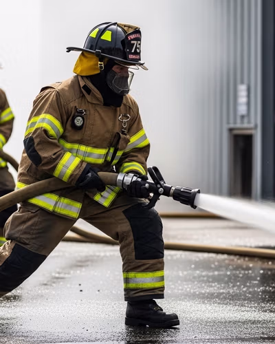 Estación de bomberos profesional en operación urbana en México