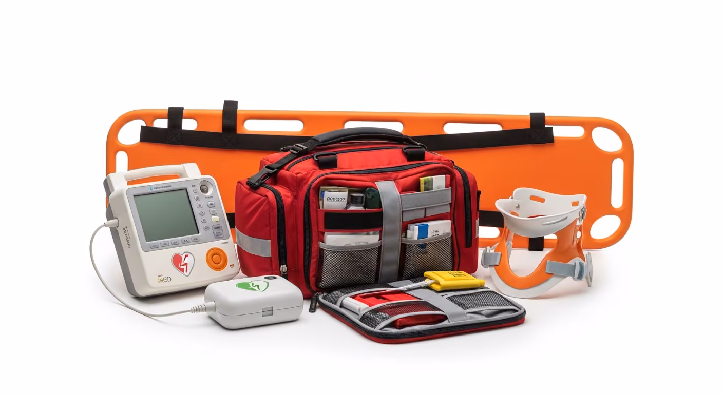 Equipo médico EMS — línea de productos para primera respuesta prehospitalaria