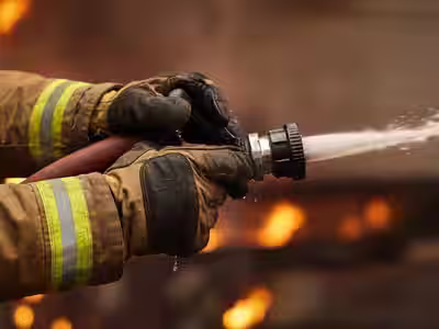 Guantes de Rescate NFPA 1951 — Palma Kevlar® Resistencia 200°C - Guantes de rescate técnico NFPA 1951 certificados con anticorte EN 388