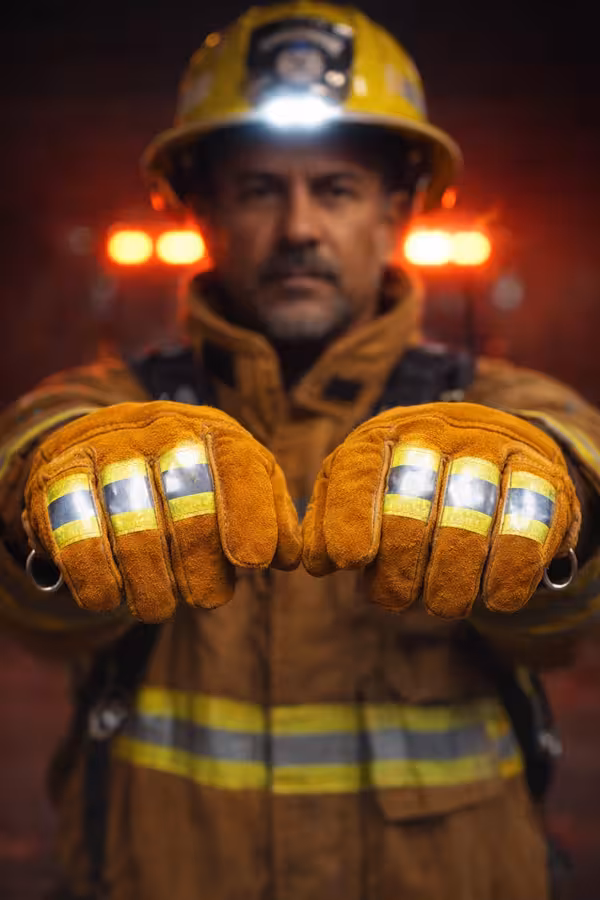Guantes Rescate Muñeca Elástica — EPP certificado NFPA para bomberos México