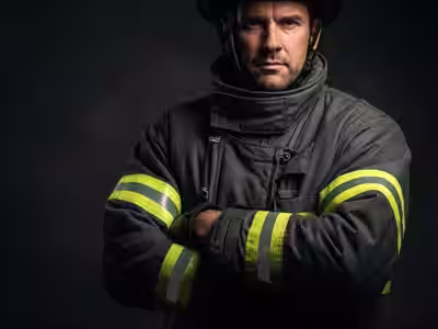Traje HAZMAT - Traje de bombero certificado